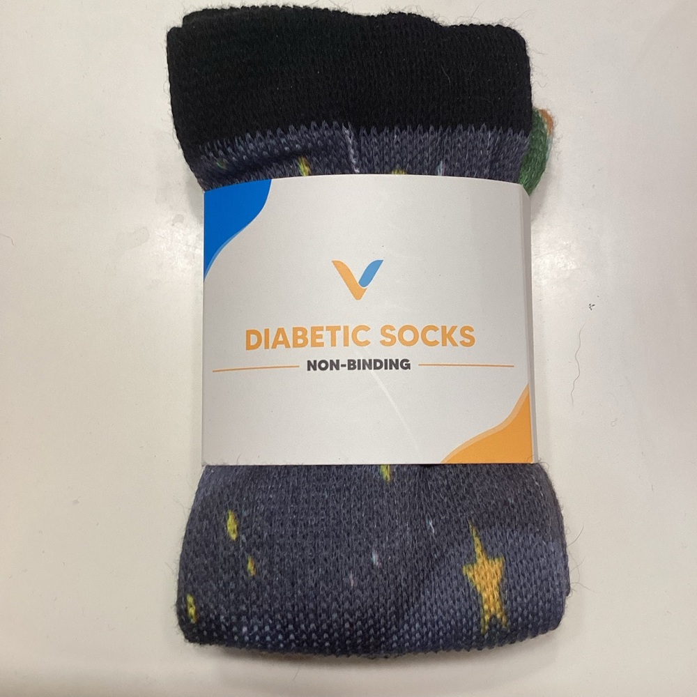 Viasox Diabetic Socks in Silent Night print